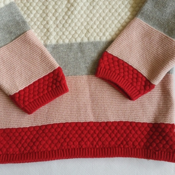 H&M striped multi knit tunic sweater dress 9-12 months baby girl - Picture 3 of 5